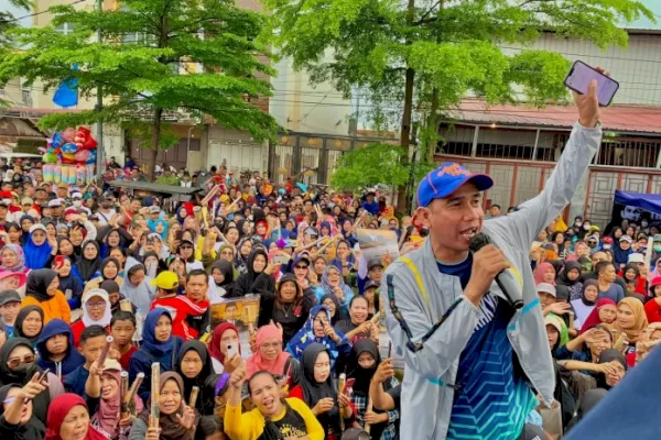 Pecah! Ribuan Masyarakat Ramaikan Jalan Sehat Anak Rakyat di Kecamatan Tamalate