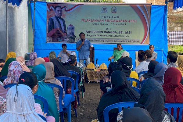 Legislator Golkar Fahruddin Rangga Laksanakan Pengawasan APBD Sulsel di Desa Aeng Towa Takalar