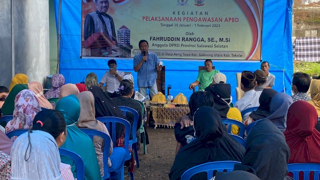 Legislator Golkar Fahruddin Rangga Laksanakan Pengawasan APBD Sulsel di Desa Aeng Towa Takalar