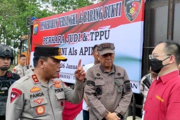 Kapolda Sumut Bentak Apin BK Bos Judi Online soal Konsorsium 303