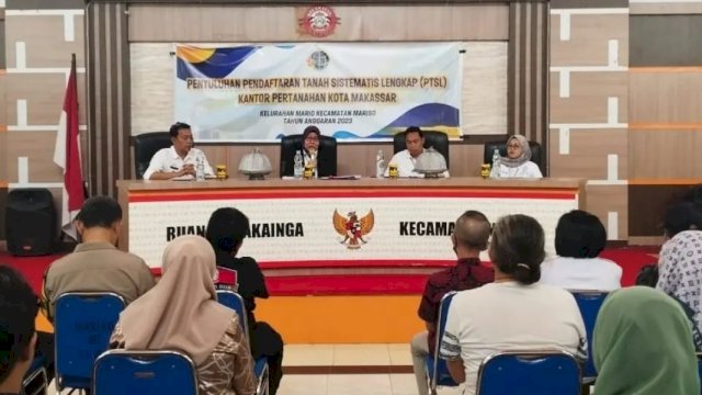 Camat Mariso Juliaman Hadiri Kegiatan Penyuluhan PTSL dari BPN Makassar