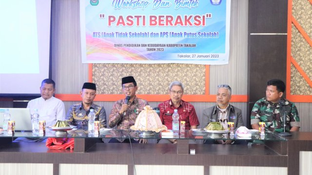 Libatkan Unicef, Pj Bupati Buka Workshop dan Bimtek Atasi Anak Putus Sekolah di Takalar