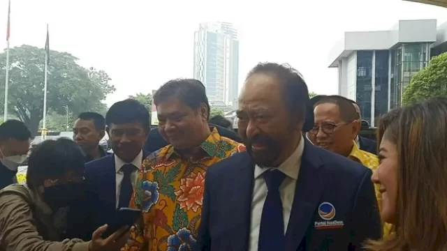 Sambangi Markas Golkar, Surya Paloh: Saya Akan Bicara Hal Baik