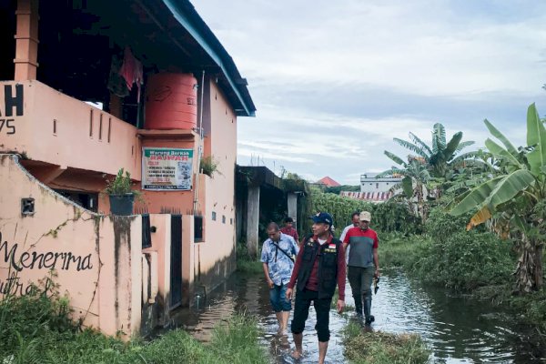 Ketua DPRD Rudianto Lallo Tinjau Langsung Genangan di Kampung Bonto Sugi Makassar