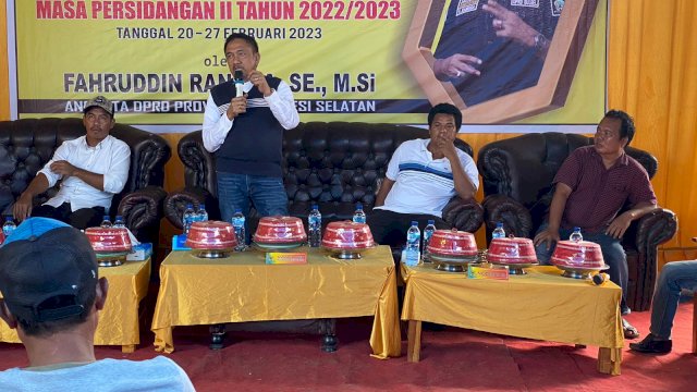 Tokoh Masyarakat Desa Tonasa Apresiasi Kegiatan Reses Legislator DPRD Sulsel Fahruddin Rangga