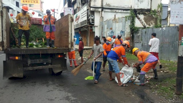 Helat Jappa Jokka Cap Go Meh 2023, Pemerintah Kecamatan Wajo Awali dengan Kerja Bakti