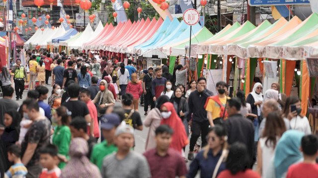 Ratusan Tenant UMKM Jappa Jokka Cap Go Meh 2023 Dukung Branding Makassar Kota Makan Enak