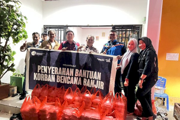 Solidaritas Kemanusiaan, PDAM Makassar Kembali Bantu Pengungsi Banjir Sesuai Arahan Wali Kota