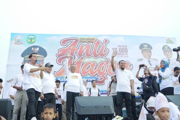 Pecahkan Rekor, 60 Ribu Warga Luwu Meriahkan Jalan Santai Anti Mager