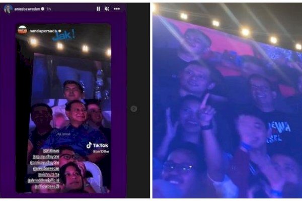 Momen Anies-AHY hingga Prabowo Nonton Konser Dewa 19