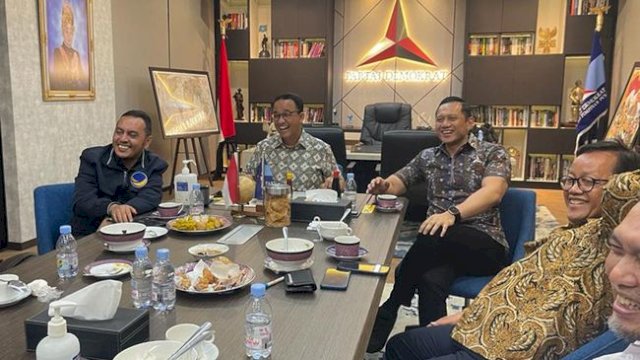 Anies Bertemu AHY di Markas Demokrat, Elite NasDem-PKS Hadir: Kami Solid!