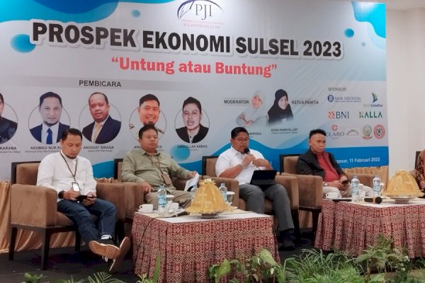 Perhimpunan Jurnalis Indonesia Pengda Sulsel Sukses Gelar Diskusi Prospek Ekonomi Sulsel 2023, Untung atau Buntung