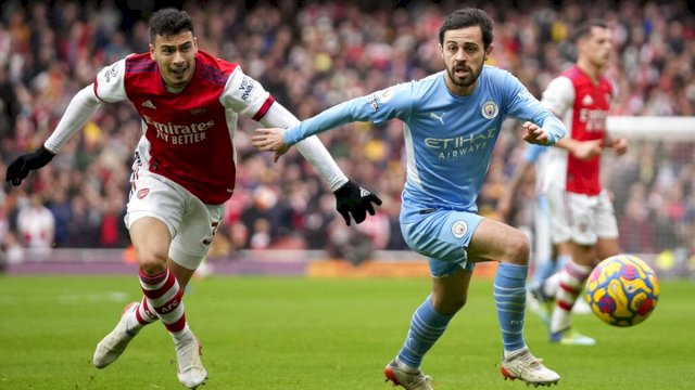 Liga Inggris : Arsenal Mantap di Puncak Usai Menang Dramatis, Unggul 5 Poin atas Man City