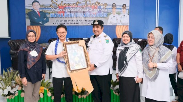 Bupati dan Wabup Dampingi Menteri Kesehatan RI pada Kunjungan Kerjanya di Maros