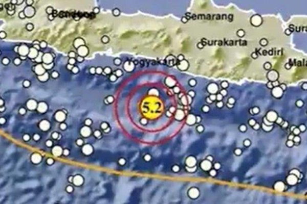 Gempa Magnitudo 5,2 Guncang Kulonprogo Yogyakarta