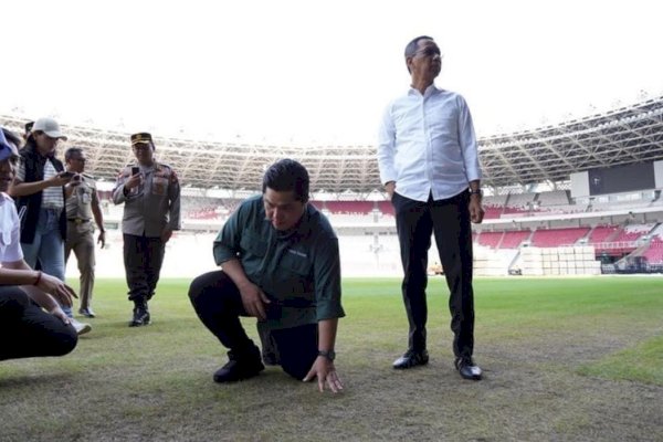 Kondisi Rumput Memprihatinkan, Erick Thohir Minta Tak Ada Lagi Event di Stadion Utama GBK