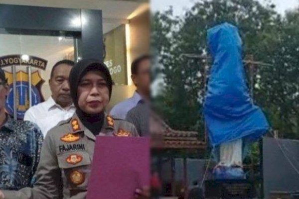 Kapolres Kulon Progo Dicopot Buntut Kasus Patung Bunda Maria Ditutup Terpal