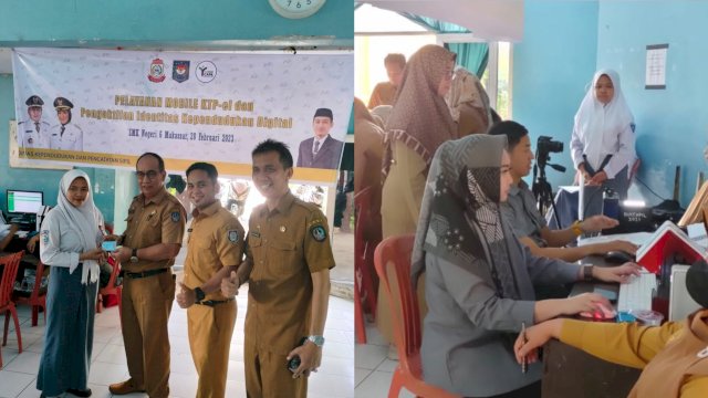 Disdukcapil Layani Perekaman KTP Elektronik Langsung untuk Siswa-Siswi SMKN 6 Makassar