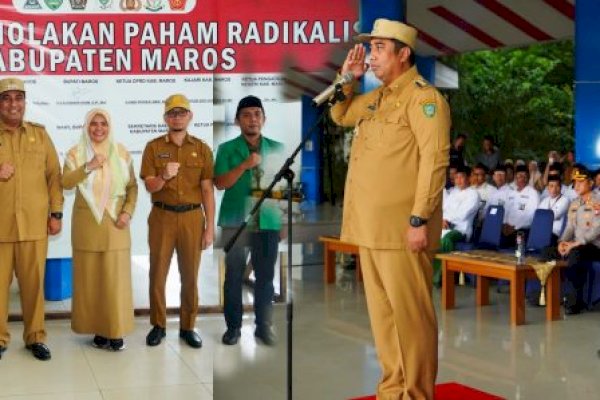 Pelaksanaan Apel Pagi Dirangkaian Deklarasi Penolakan Paham Radikalisme