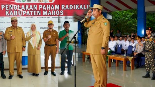 Pelaksanaan Apel Pagi Dirangkaian Deklarasi Penolakan Paham Radikalisme