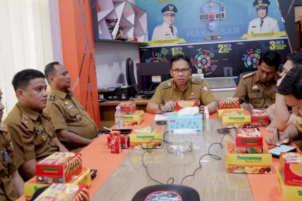 Rakor Awal Pekan, Camat Aminuddin Minta Jajarannya Fokus Pembenaan-Penataan Taman di Wilayah Rappocini