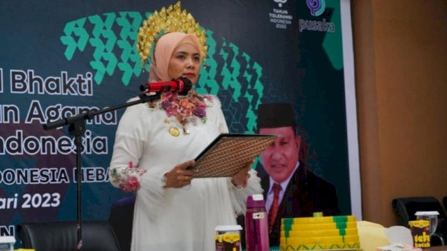 Wabup Suhartina Bohari Hadiri Upacara Peringatan Hari Amal Bhakti ke-77 Kemenag RI Tingkat Kabupaten Maros