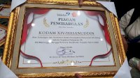Kodam XIV Hasanuddin Terima Penghargaan dari BKKBN