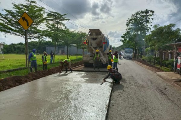 Ruas Burung-burung &#8211; Bili-bili Progres Tahap Rabat Beton, Dialokasikan Rp16 M