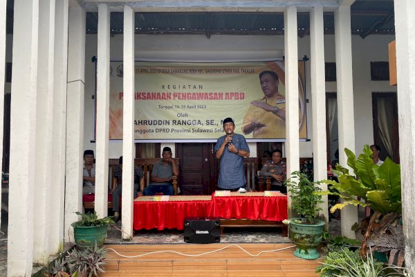 Rangga Laksanakan Pengawasan APBD di Desa Sawakong Beba Takalar