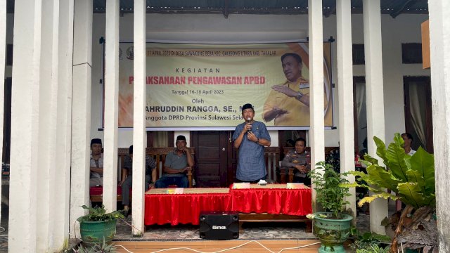 Rangga Laksanakan Pengawasan APBD di Desa Sawakong Beba Takalar