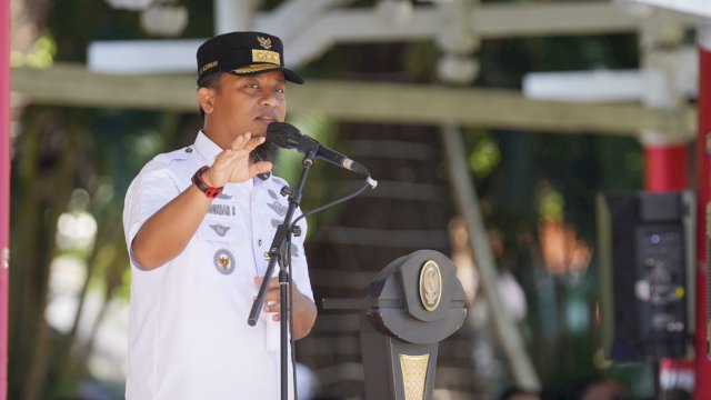 Gubernur Andi Sudirman Pimpin Apel Akbar Pasca Lebaran Idul Fitri di Rumah Jabatan