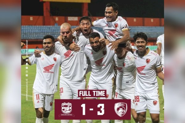 Kalahkan Madura United 1-3, PSM Makassar Kunci Juara BRI Liga 1 Musim 2022/2023