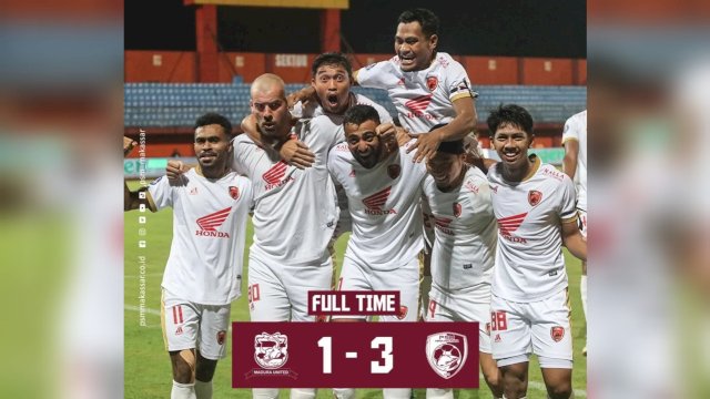 Kalahkan Madura United 1-3, PSM Makassar Kunci Juara BRI Liga 1 Musim 2022/2023