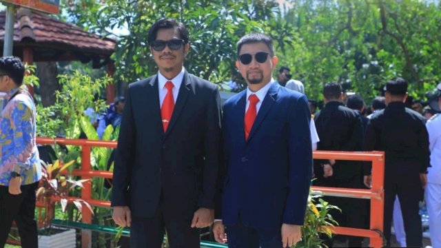 Kaban Bapenda Firman Pagarra Bereng Sekretarisnya Hadiri Peringatan Hari OTDA ke-XXVII