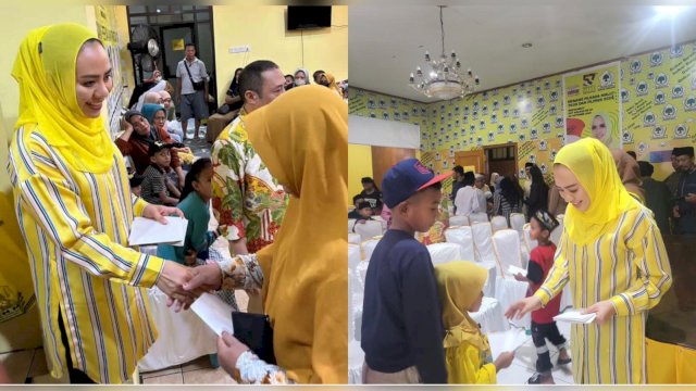 Ketua Golkar Malut Alien Mus Ajak Bukber dan Beri Santunan Anak Yatim-Kaum Dhuafa di Ternate.