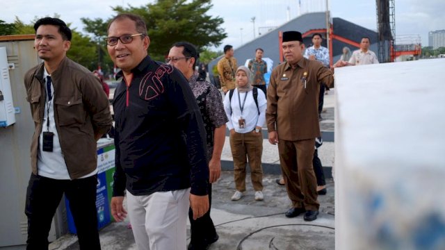 Danny Pomanto Finalisasi Kedatangan Menteri dan Upacara OTDA di Anjungan Pantai Losari