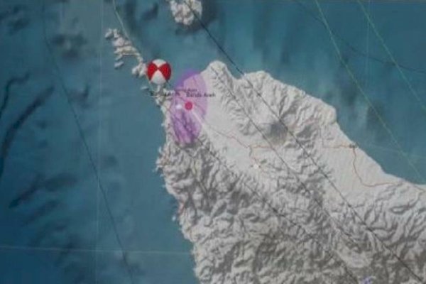 Gempa Magnitudo 5,8 Guncang Kota Sabang Aceh