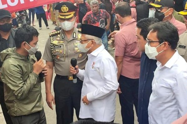 Jangan Sampai Kebakaran Kilang Minyak Terulang, Wapres Ma’ruf Amin: Pertamina Harus Evaluasi Seluruh Kilang