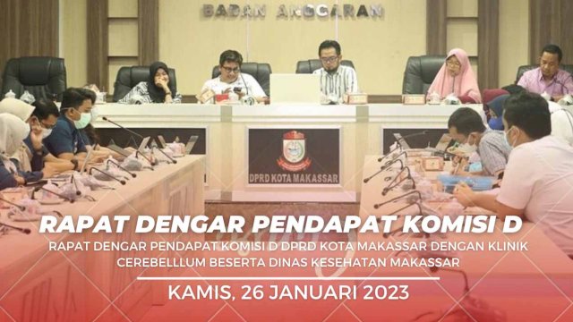 DPRD Makassar bersama Dinkes Bahas Persoalan Klinik Cerebelllum, BPJS Kesehatan Putus Kontrak