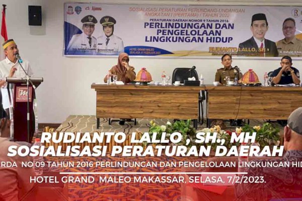 Rudianto Lallo Minta Masyarakat Jaga Kelestarian Lingkungan Hidup untuk Masa Depan