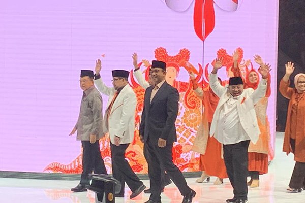 Anies, JK dan AHY Hadiri Milad ke-21 PKS di Istora Senayan