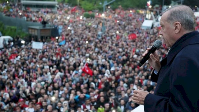 Pidato Kemenangan Erdogan di Pemilu Turki.(F-INT)