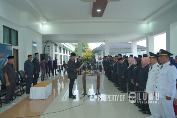 Lantik Pejabat Administrator, Bupati Luwu Pimpin Doa Buat Syukur Bijak