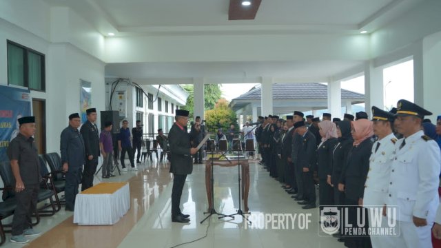 Lantik Pejabat Administrator, Bupati Luwu Pimpin Doa Buat Syukur Bijak