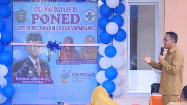 Pj Bupati Takalar Resmikan Poned Puskesmas Mangarabombang