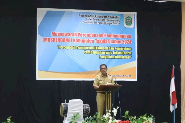 Pj. Bupati Takalar Buka Musrenbang Kabupaten Takalar Tahun 2024