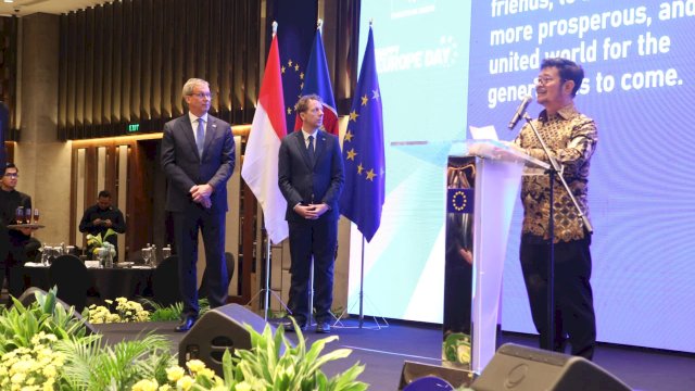 Menteri Pertanian Syahrul Yasin Limpo Wakili Pemerintah Hadiri National Day European Union 2023 di Jakarta.