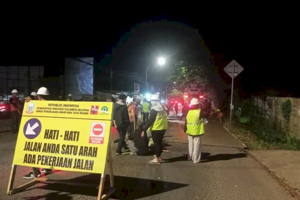 Tahap Pengerjaan, Jalan Antang Dilakukan Pengalihan Jalur Lalu Lintas