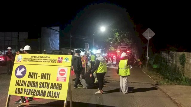 Tahap Pengerjaan, Jalan Antang Dilakukan Pengalihan Jalur Lalu Lintas