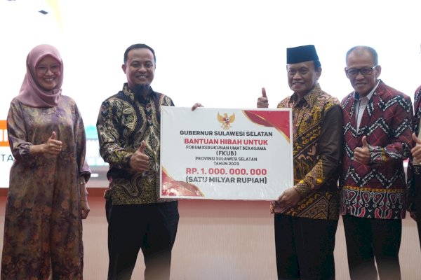 Forum Kerukanan Umat Beragama Dapat Hibah Rp1 Miliar dari Gubernur Sulsel